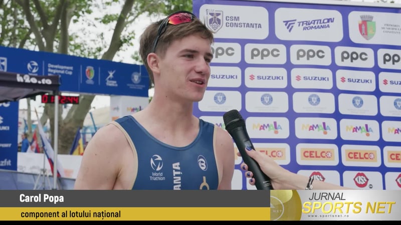Carol Popa e campion balcanic la triatlon