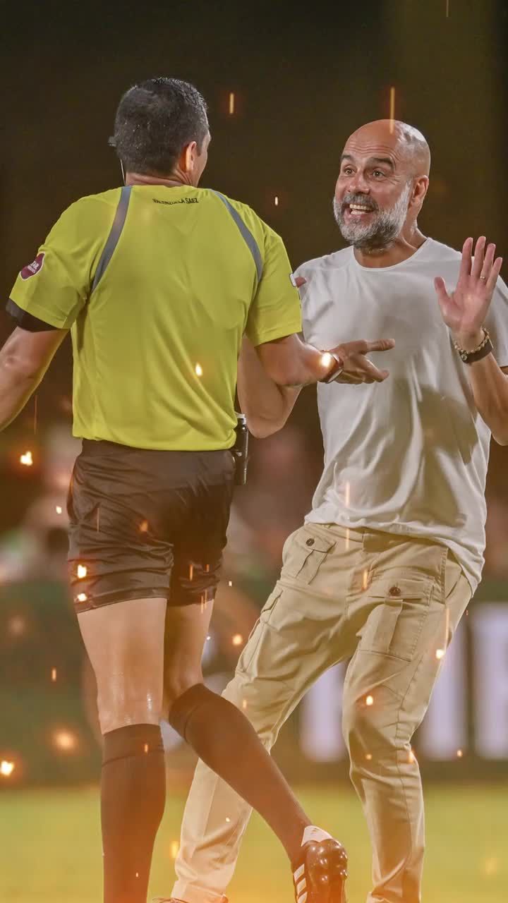 Guardiola, un car de nervi    FOTO.  Antrenorul lui City a sprintat spre arbitru în meciul cu Al-Hilal:   „Ne iei la mișto?”  » Ce i-a reproșat