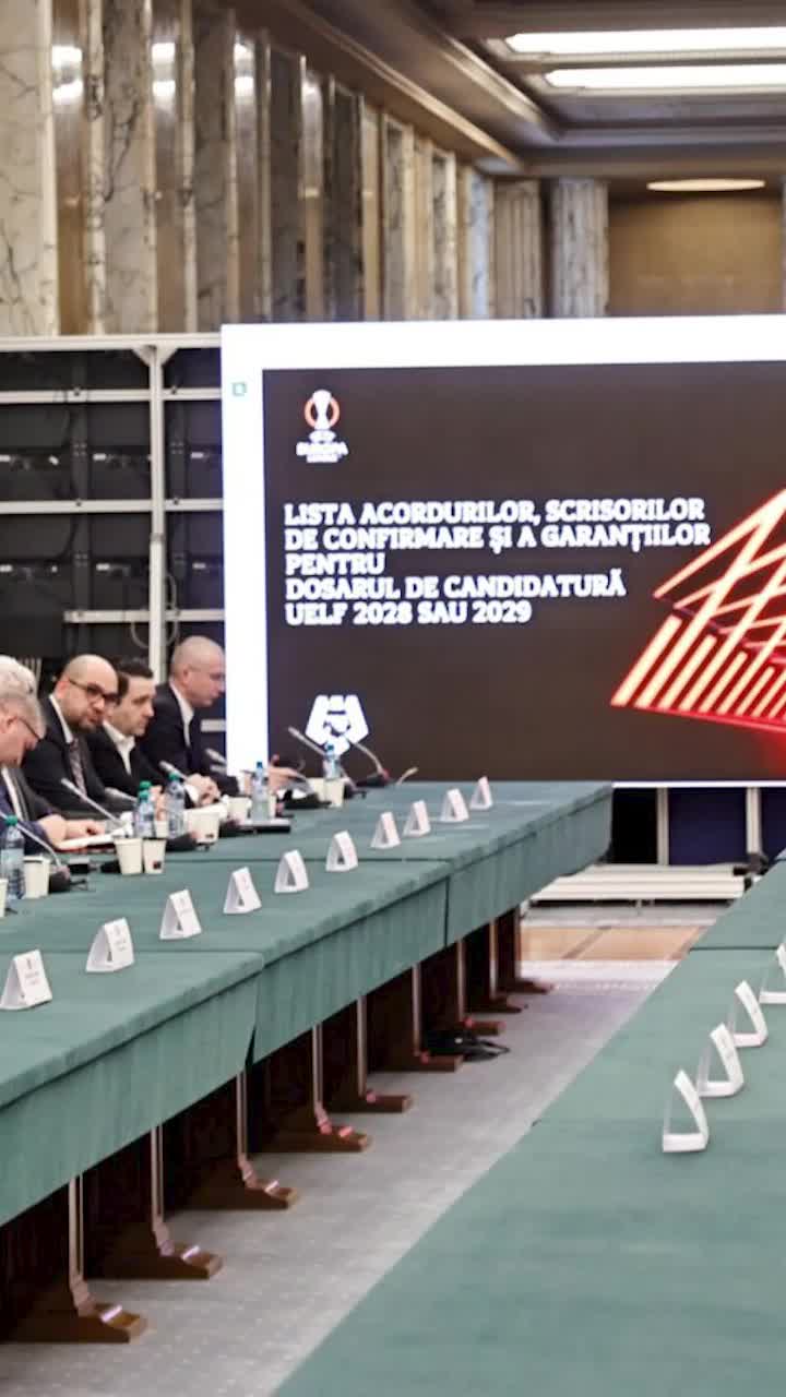 Primi pași pentru finala Europa League  FRF vrea ca meciul pentru trofeu   să se joace la București.  Ce s-a întâmplat azi la Palatul Victoria