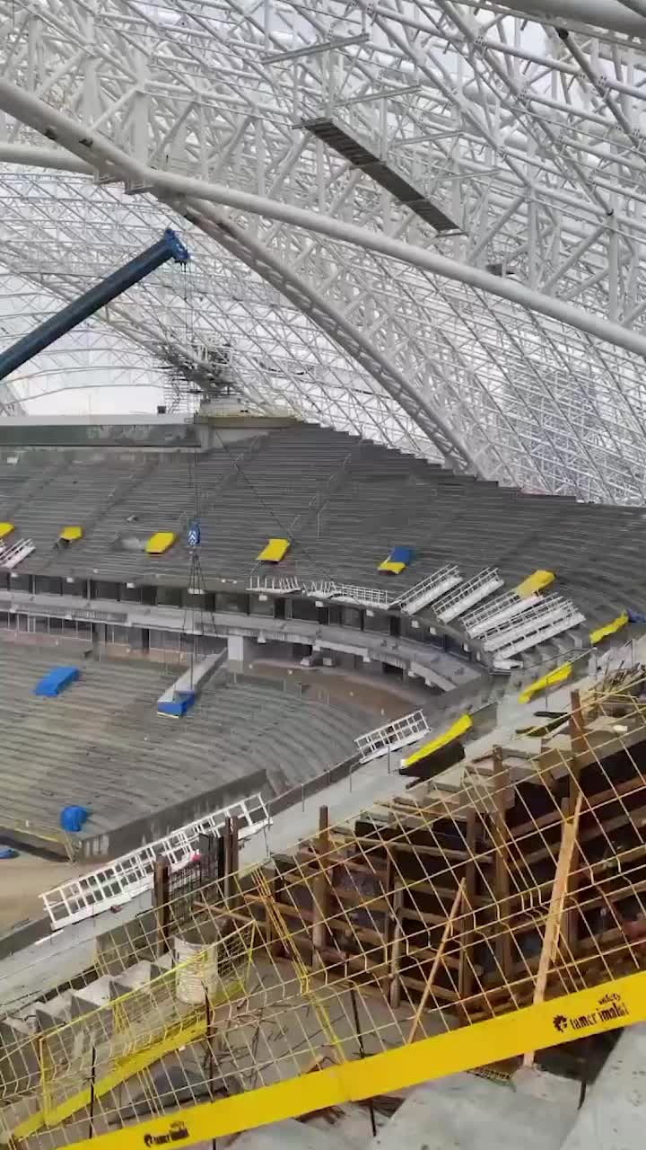 Stadionul de 270 mil. € arată fabulos  Una dintre cele mai mari structuri de oțel din lume!   Naționala îl va inaugura cu Italia