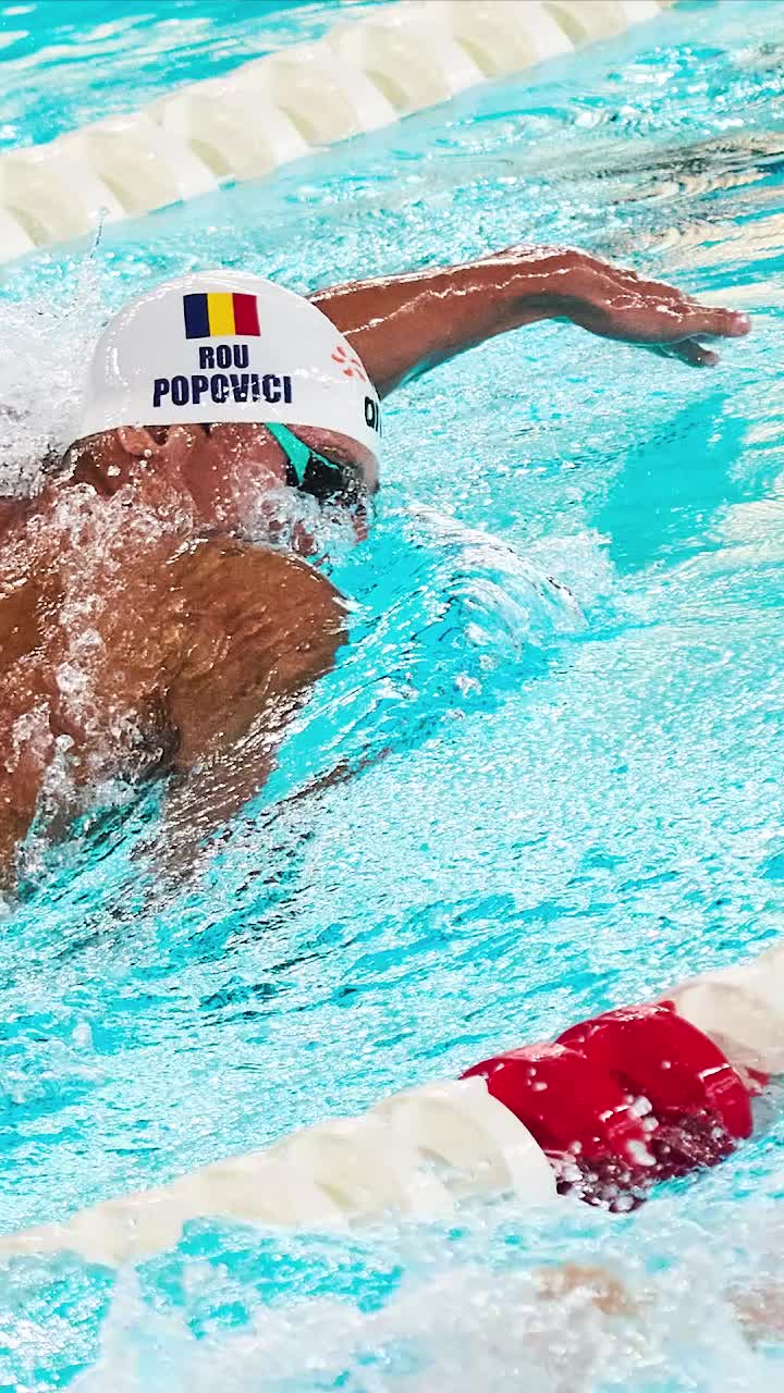 David Popovici, în semifinale!   Sportivul român s-a calificat în penultimul act la proba de  200m liber,  la Europenele de la Paris