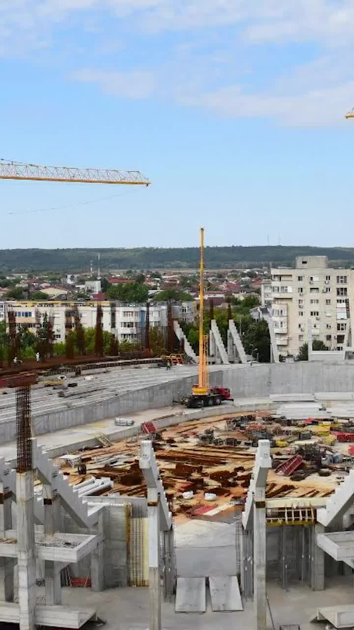 Bijuteria de 75.000.000 € prinde contur    FOTO.  Imagini cu stadiul lucrărilor de la noua sală polivalentă: va avea  primul velodrom interior din România