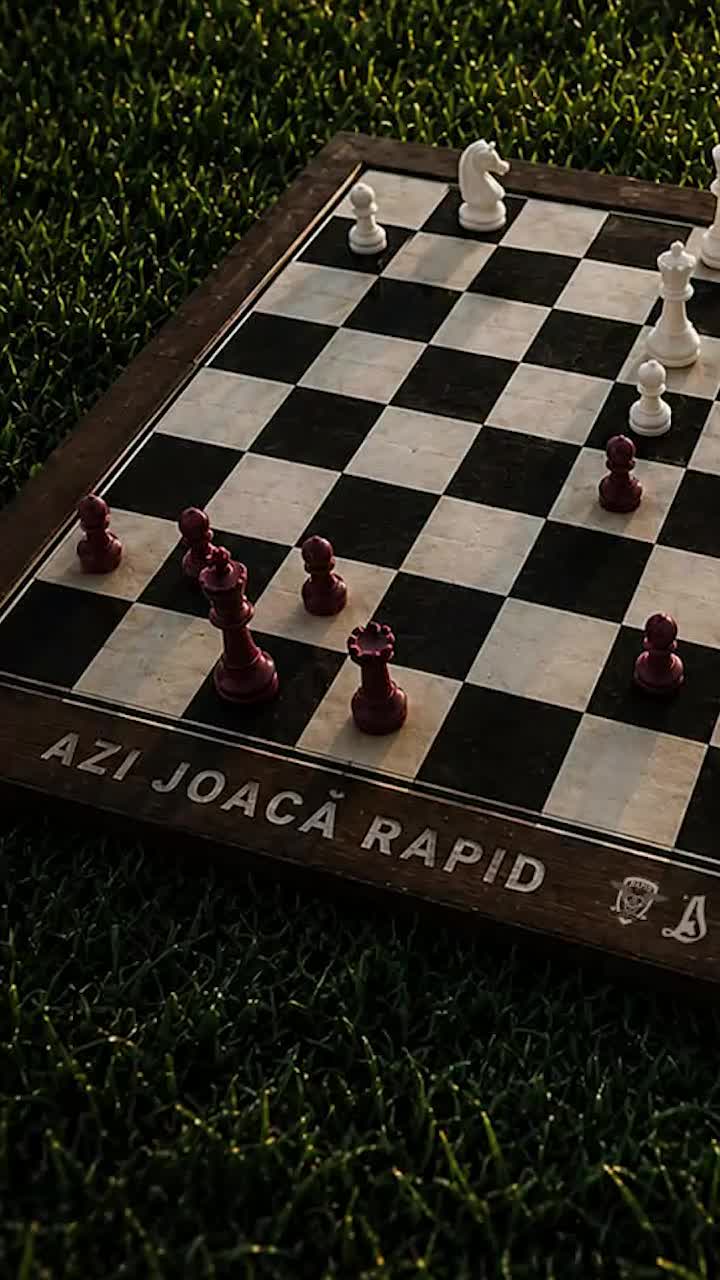 Rapid, mutare decisivă la derby-ul cu Dinamo?  Giuleștenii au ales  una dintre cele mai faimoase partide de șah  pentru a prefața derby-ul: atac construit prin sacrificii