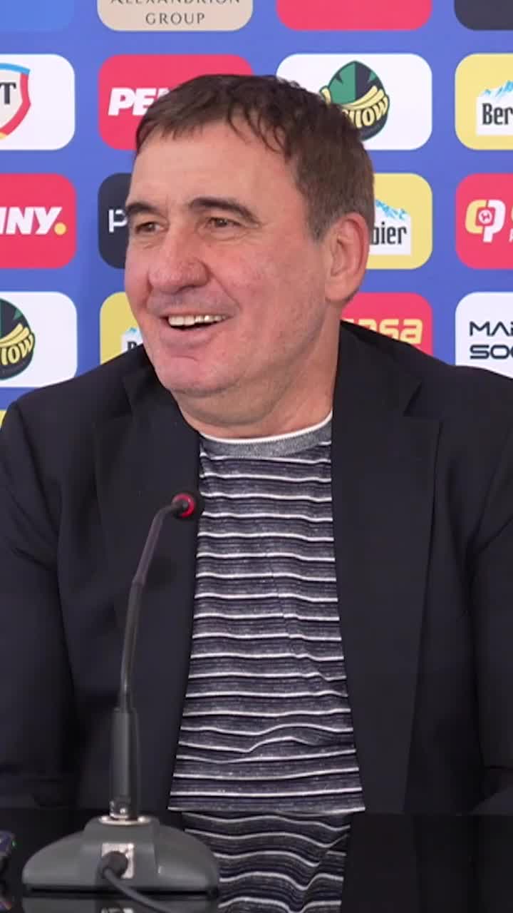 Hagi, uimit de un jucător din Liga 1 VIDEO. Conferință-maraton: &bdquo;La antrenamente &icirc;l vedeam doar pe el&rdquo;