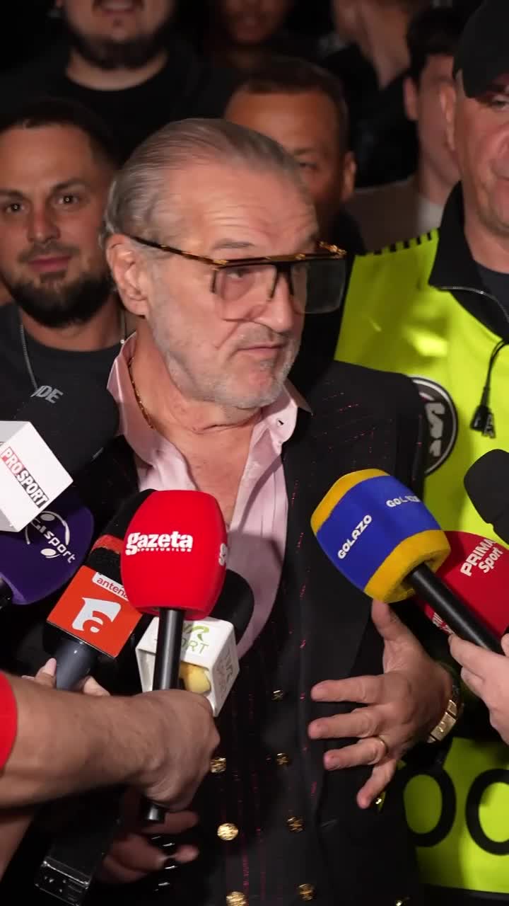 Becali a făcut circ la stadion   VIDEO.   S-a urcat pe mașină,  ca-n „vremurile bune”. Nemulțumit de meci: „Ce să facă Reghe?”