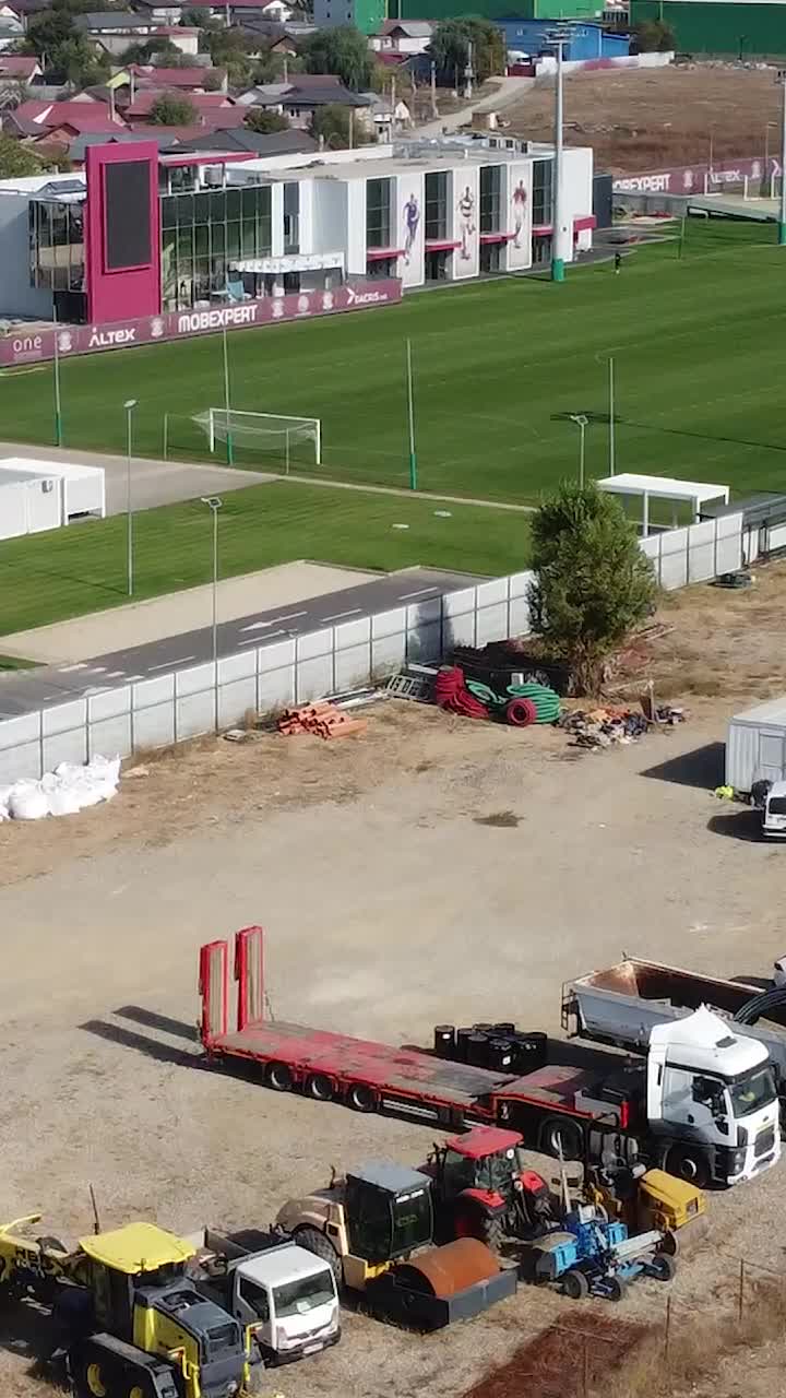 Noua casă a Rapidului   FOTO+VIDEO.  Cum arată de sus  baza de 6 milioane de euro  construită de Dan Șucu. Va fi inaugurată în scurt timp