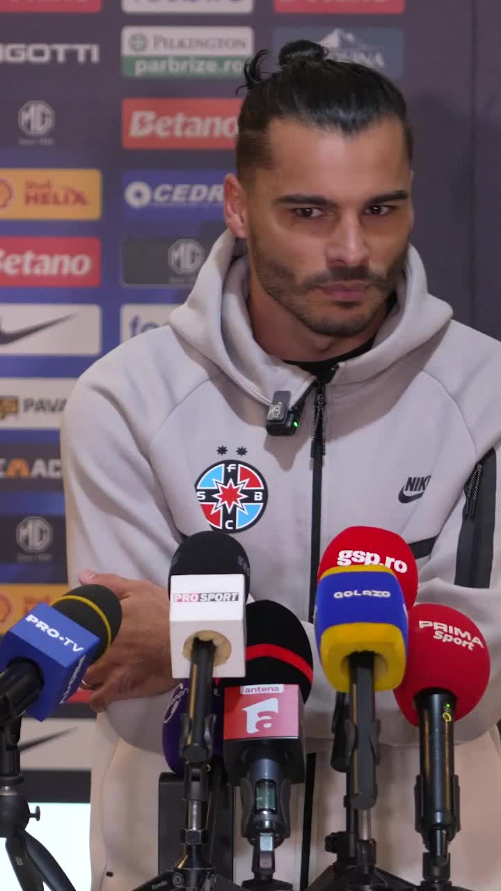 „Am închis ochii și am șutat”   VIDEO.  Karlo Muhar,  pus pe glume  după victoria cu Rapid: „Nu am văzut golul meu”