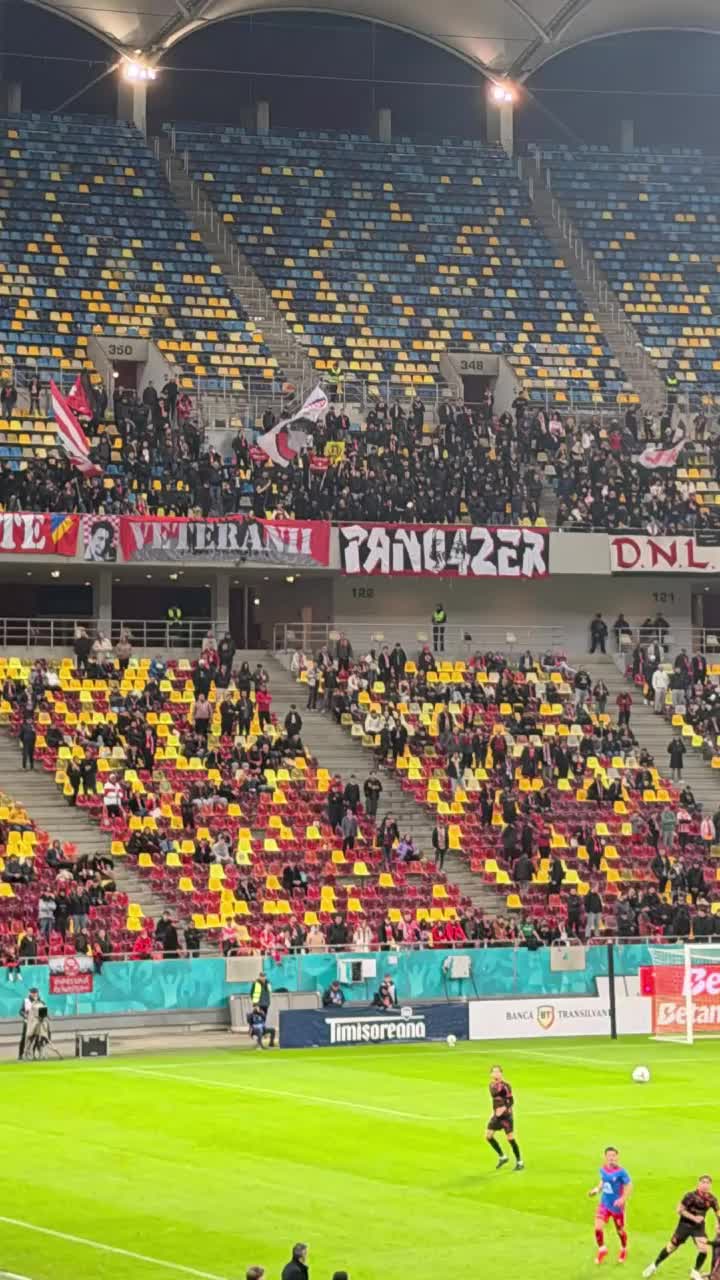 Cupa României nu i-a scos din case   FOTO.  Dinamo - Chindia cu  tribunele aproape goale  pe Arena Națională!